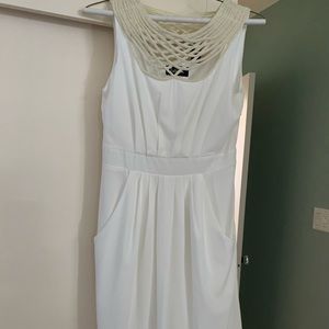 Fabrik white dress, mid thigh length